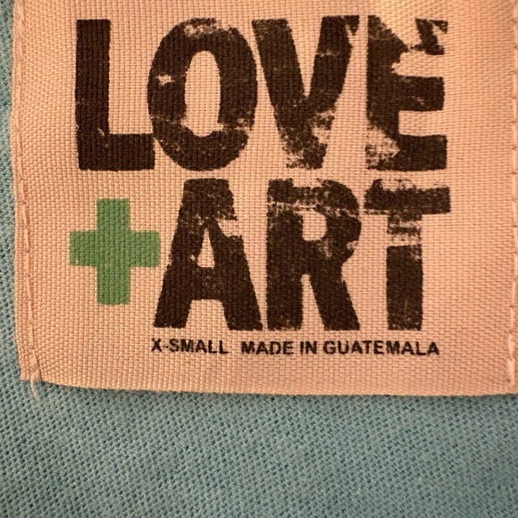 Love Kids Tank Top - Aqua with Colorful Graphic NWOT - Picture 2 of 2